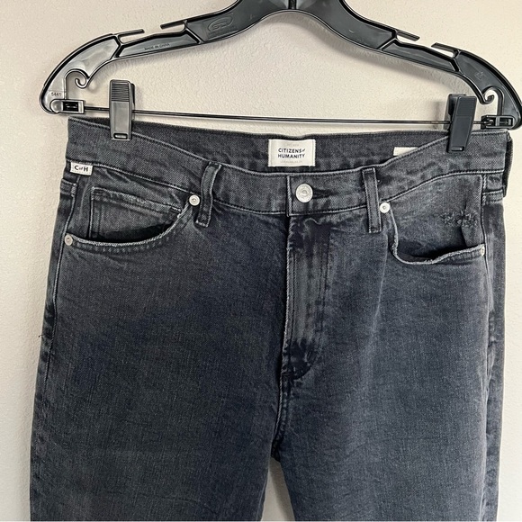 Citizens of Humanity Lilah High Rise Bootcut Long Jeans Anthem Black Denim 29 - Picture 7 of 16